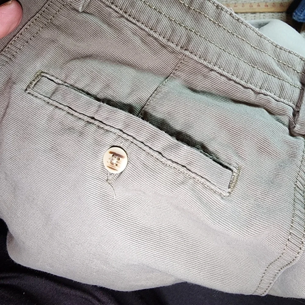 Jachs Mens Beige Khaki Cargo Shorts Size 32